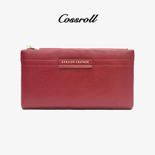 Genuine Leather Bifold Zipper Wallets Wholesale - cossroll.leather