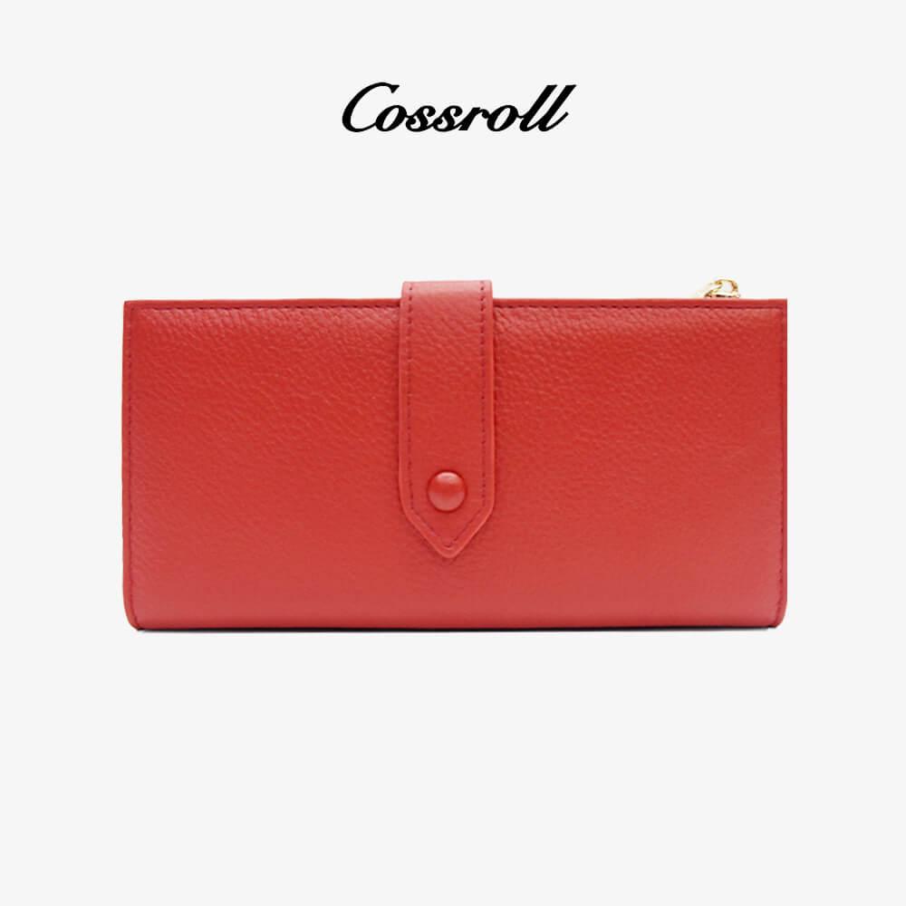 Genuine Leather Long Wallet Wholesale Bifold - cossroll.leather