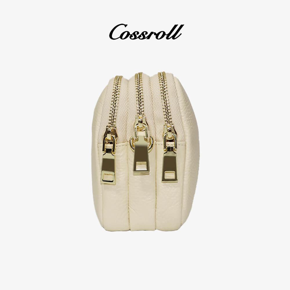 Women Leather Crossbody Bag Zipper Purse Wholesale - cossroll.leather