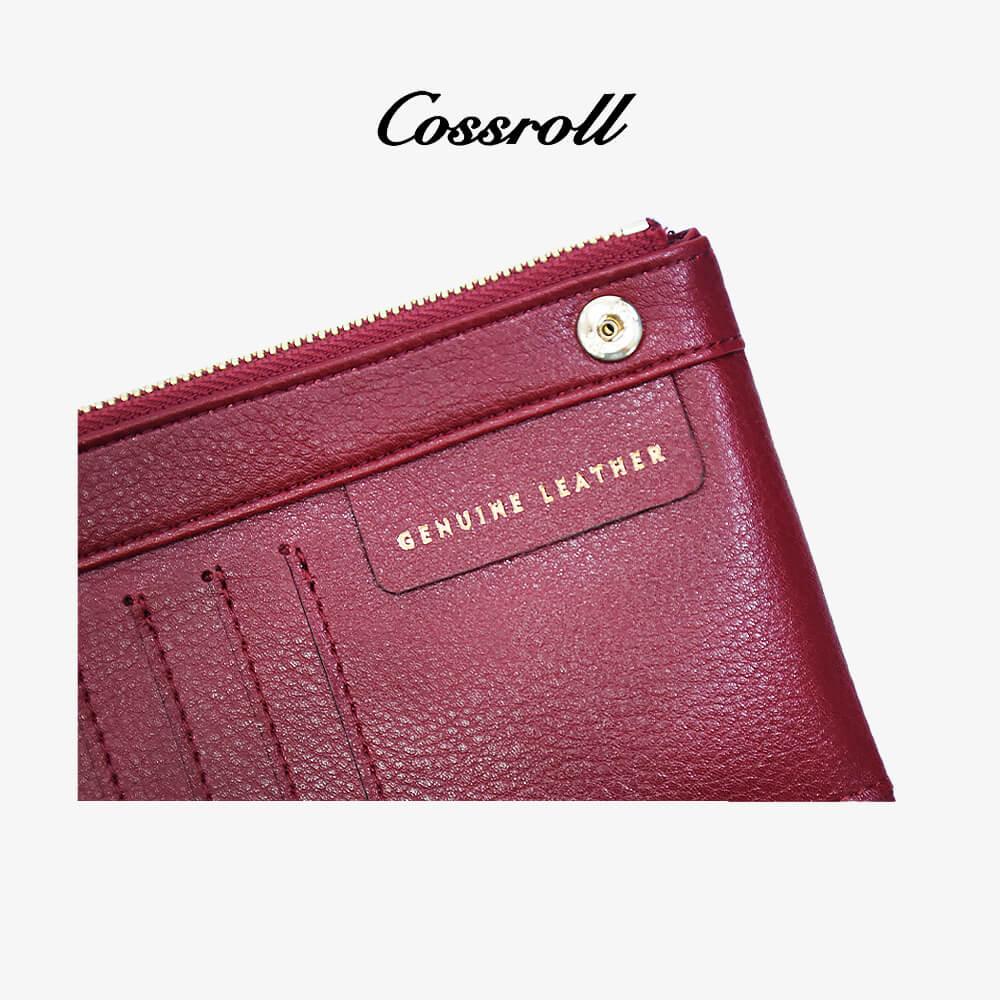 Genuine Leather Bifold Zipper Wallets Wholesale - cossroll.leather