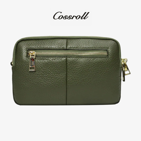 Leather Crossbody Bag Multi Compartment - cossroll.leather