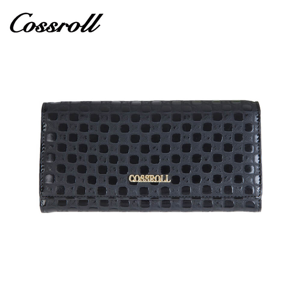 Cossroll Women Dots Long Cowhide Leather Wallet Manufacturer