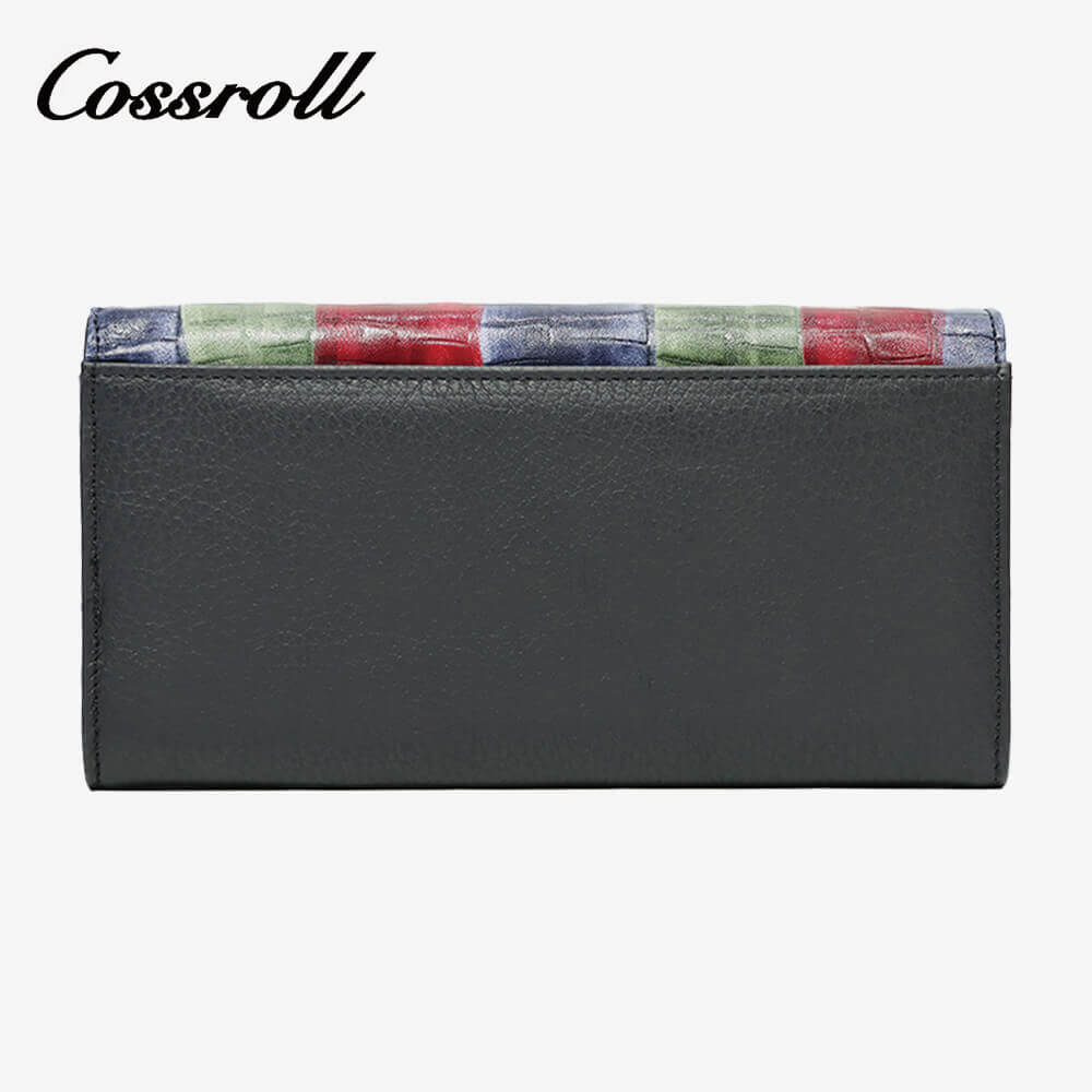 Multicolor Long Women Leather Wallet Manufacturer