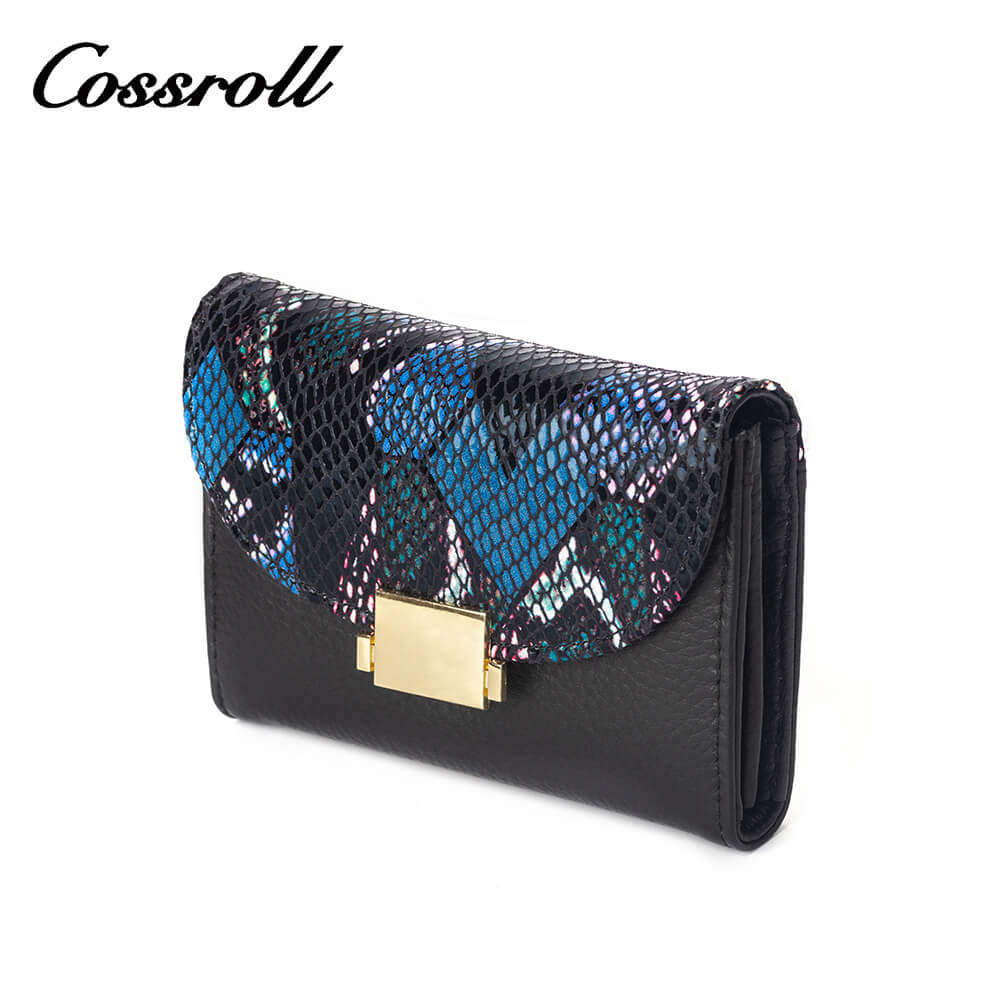 Cossroll Ladies Snakeskin Genuine Leather Wallets Manufacturer