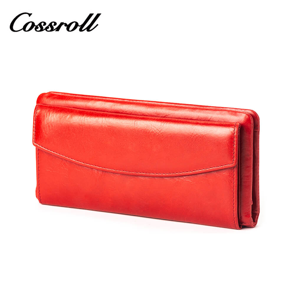 Cossroll Cowhide Waxed Leather Wallets Manufacturer