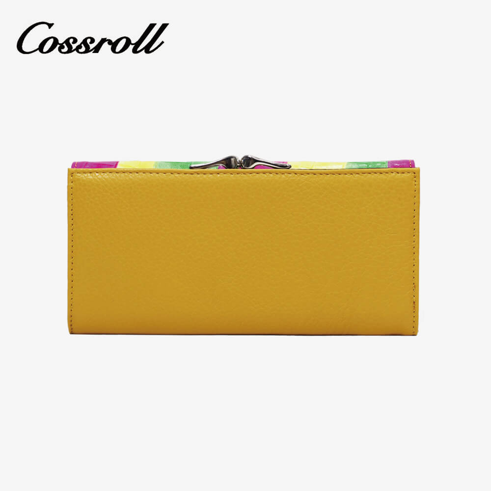 Women Long Leather Wallet Manufacturer Multicolor Clutch  