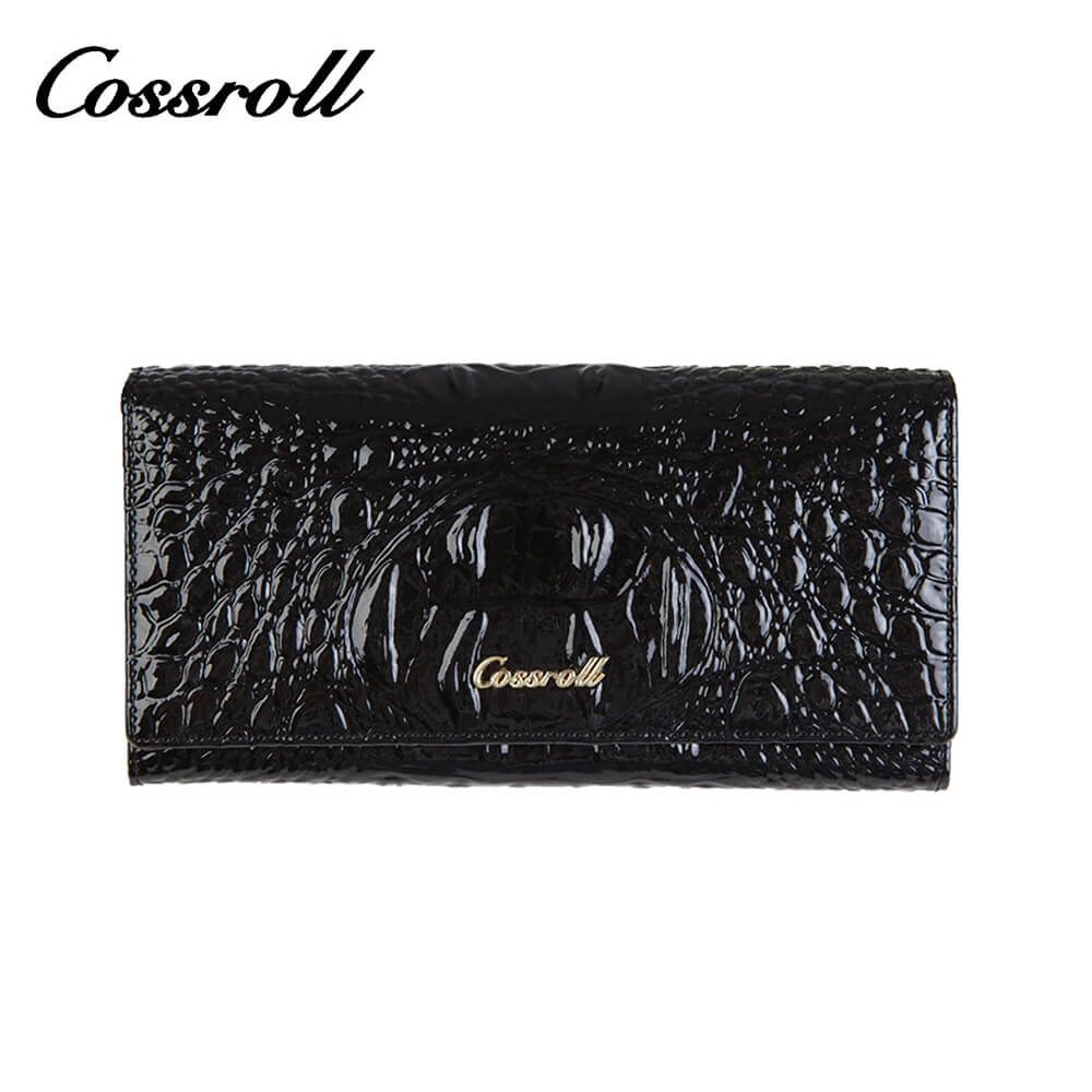 Cossroll Classic Crocodile Lady Long Leather Wallets Manufacturer