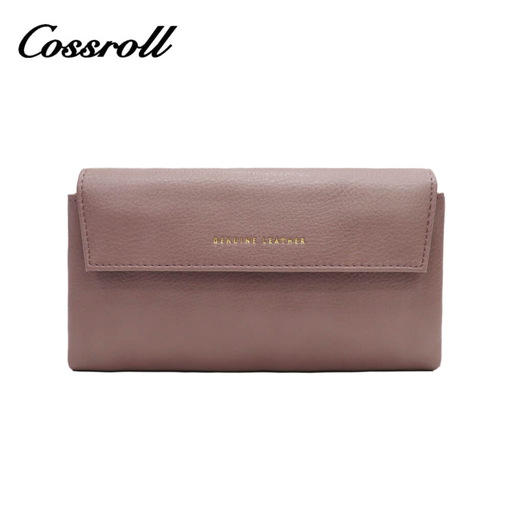 Women Cowhide Leather Custom Wallets Manufacturer