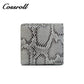Python Print Leather Short Wallets