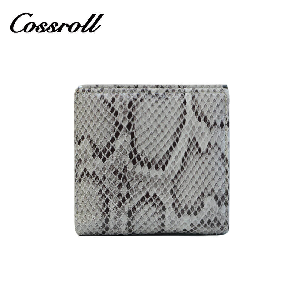 Python Print Leather Short Wallets