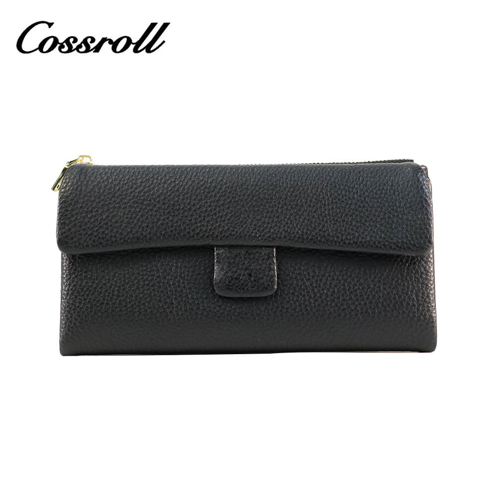 Cossroll Ladies Cowhide Leather Long Wallets Wholesale