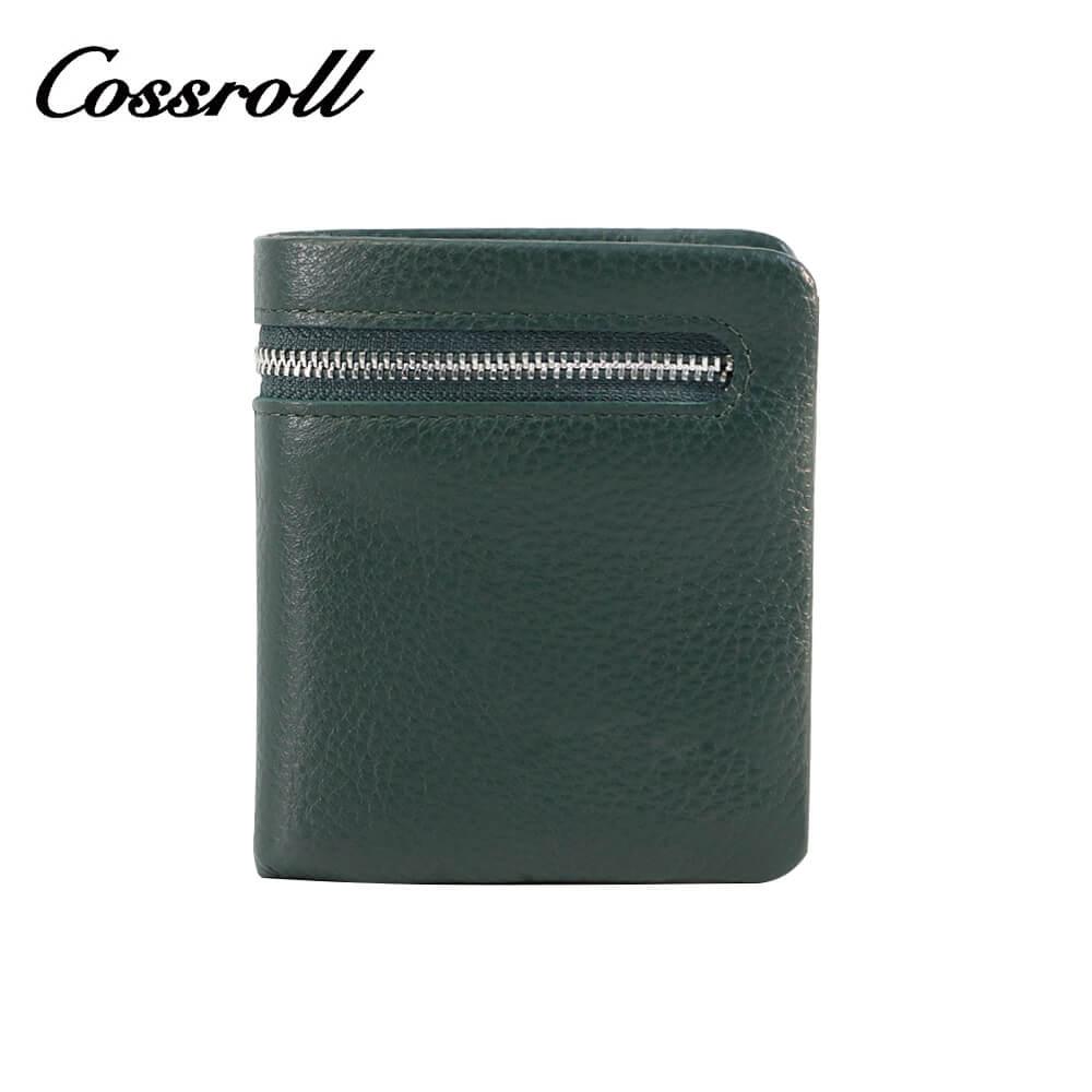 Genuine Cowhide Leather Bifold Short Wallets