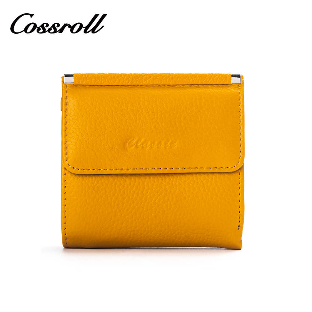 Small Coin Purse Cowhide Leather Wallet Manufacturer