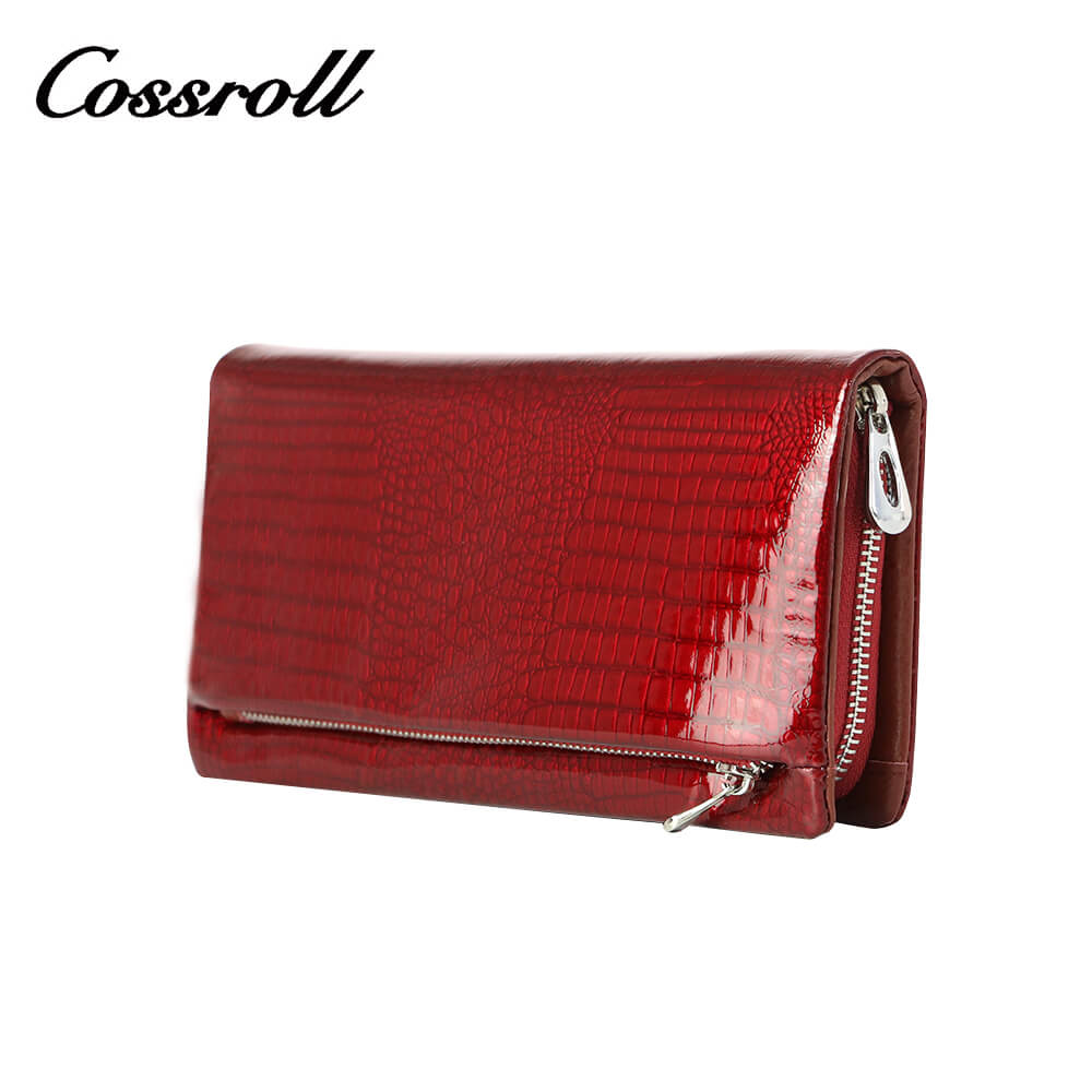 Women Long Patent Leather Wallet Manufacturer