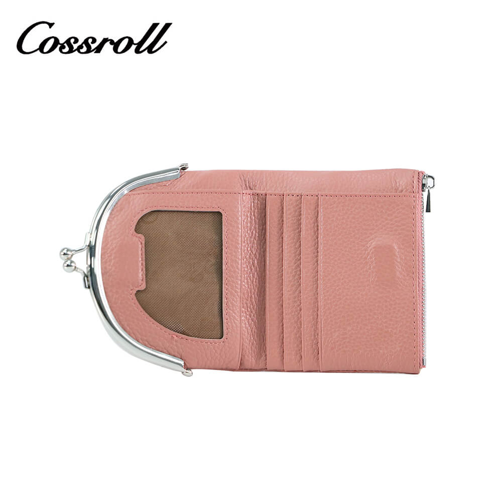 Cossroll Women Leather Coin Purse Short Wallets Wholesale Manufacturer