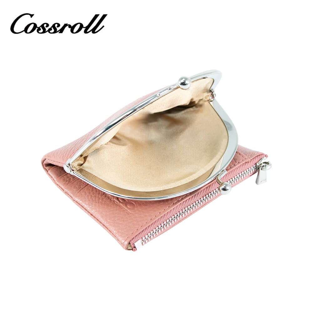 Cossroll Women Leather Coin Purse Short Wallets Wholesale Manufacturer