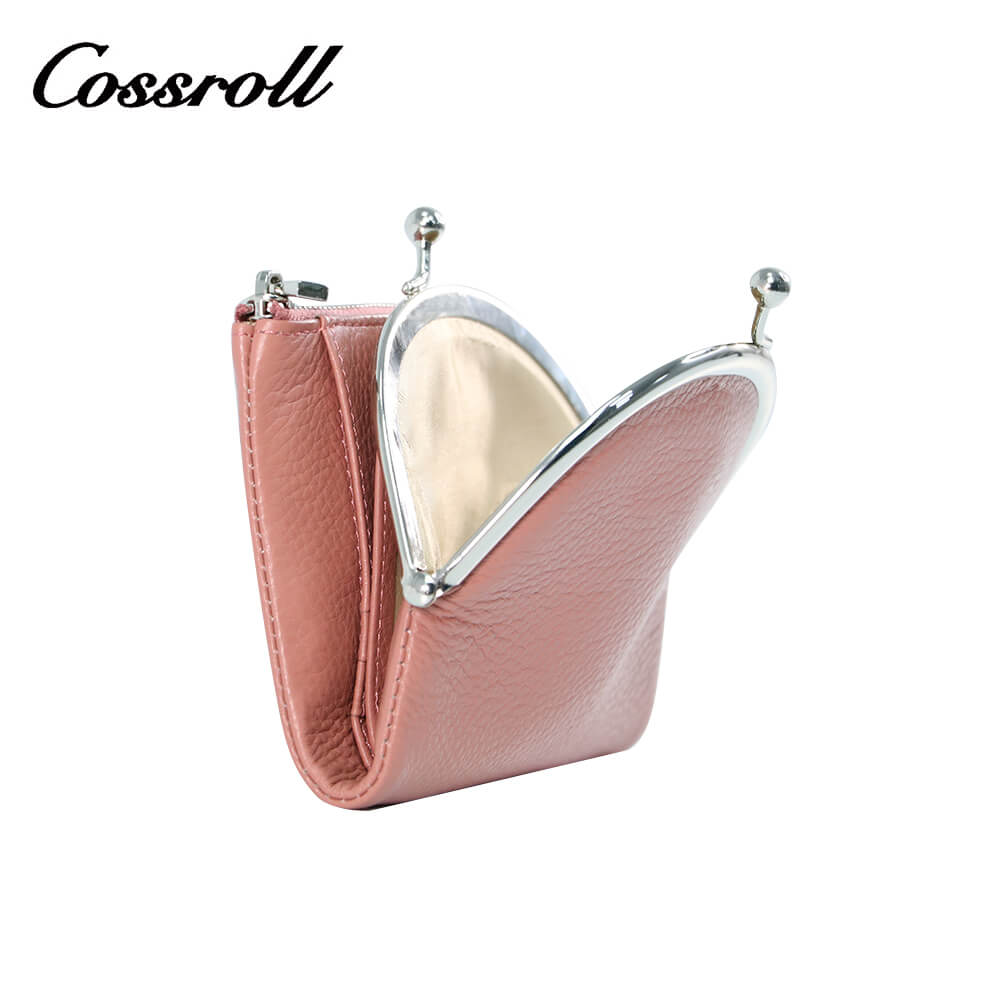 Cossroll Women Leather Coin Purse Short Wallets Wholesale Manufacturer