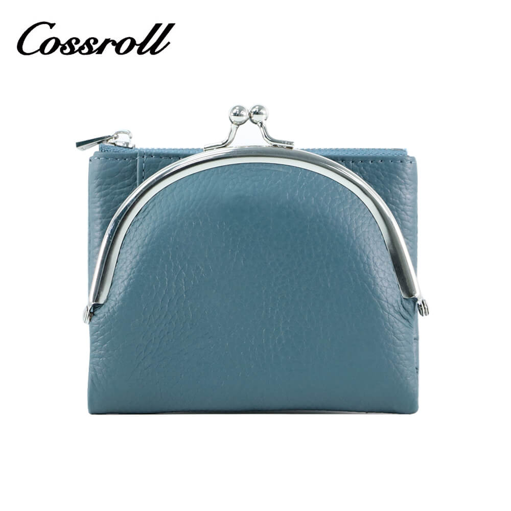 Cossroll Women Leather Coin Purse Short Wallets Wholesale Manufacturer