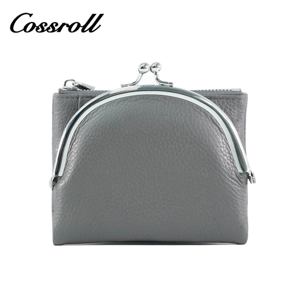 Cossroll Women Leather Coin Purse Short Wallets Wholesale Manufacturer