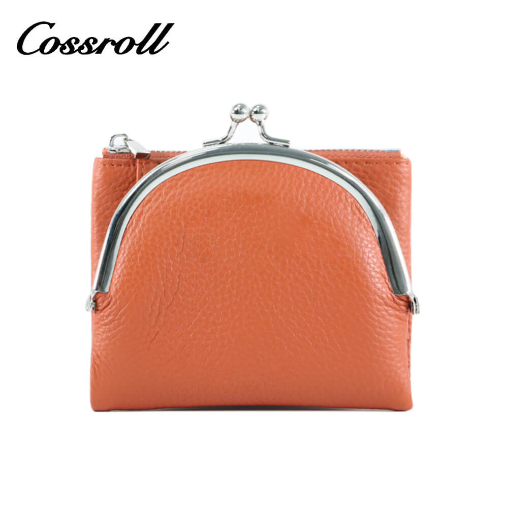 Cossroll Women Leather Coin Purse Short Wallets Wholesale Manufacturer