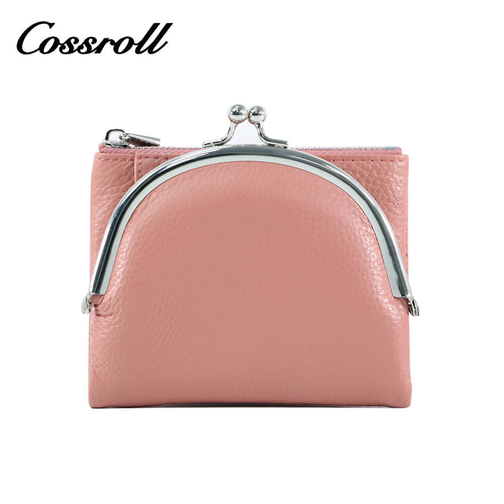 Cossroll Women Leather Coin Purse Short Wallets Wholesale Manufacturer