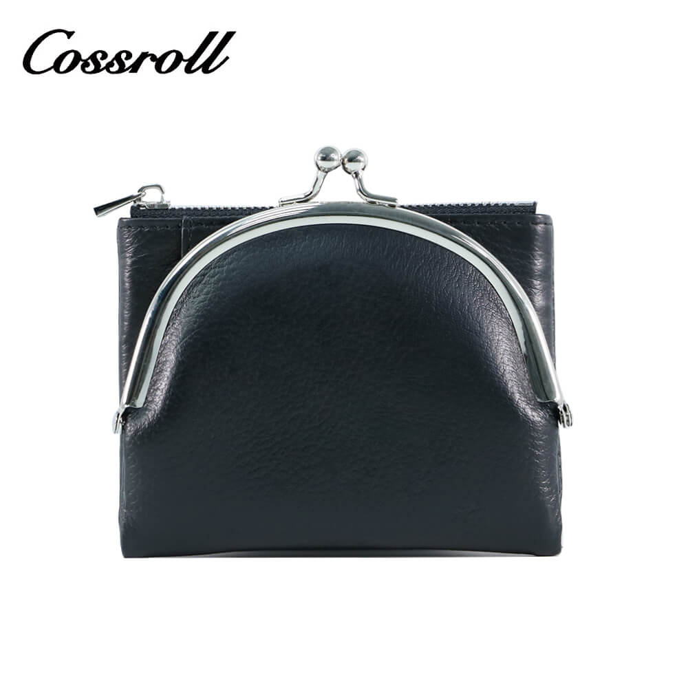 Cossroll Women Leather Coin Purse Short Wallets Wholesale Manufacturer