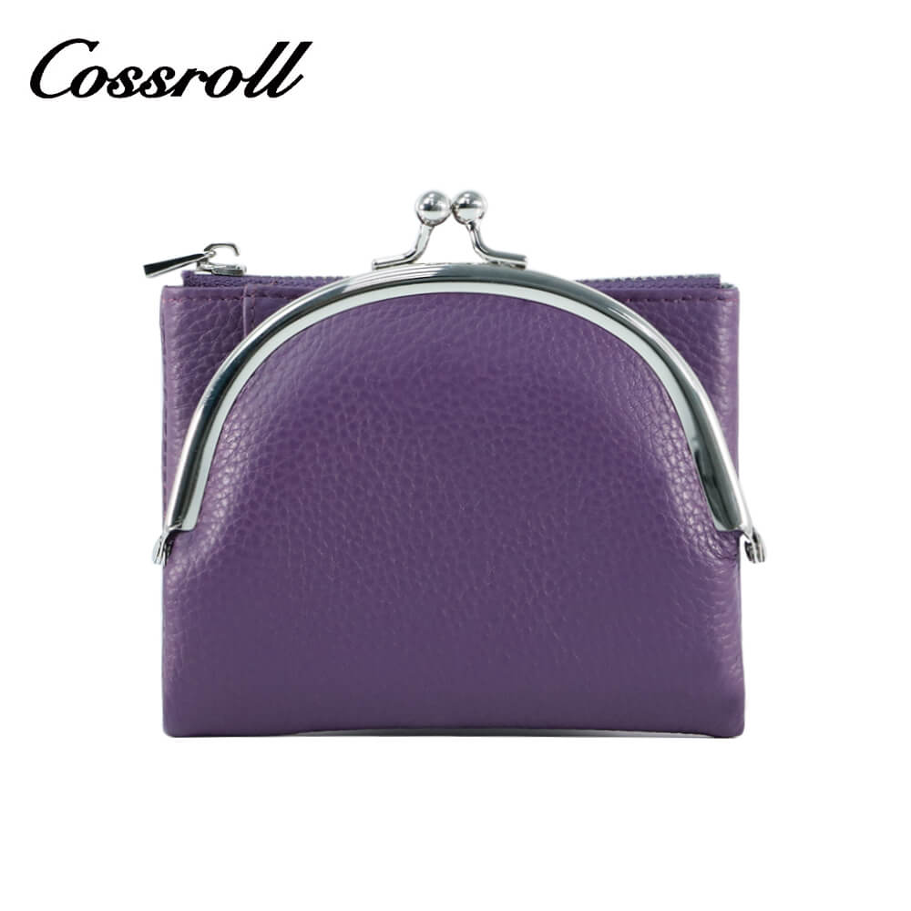 Cossroll Women Leather Coin Purse Short Wallets Wholesale Manufacturer