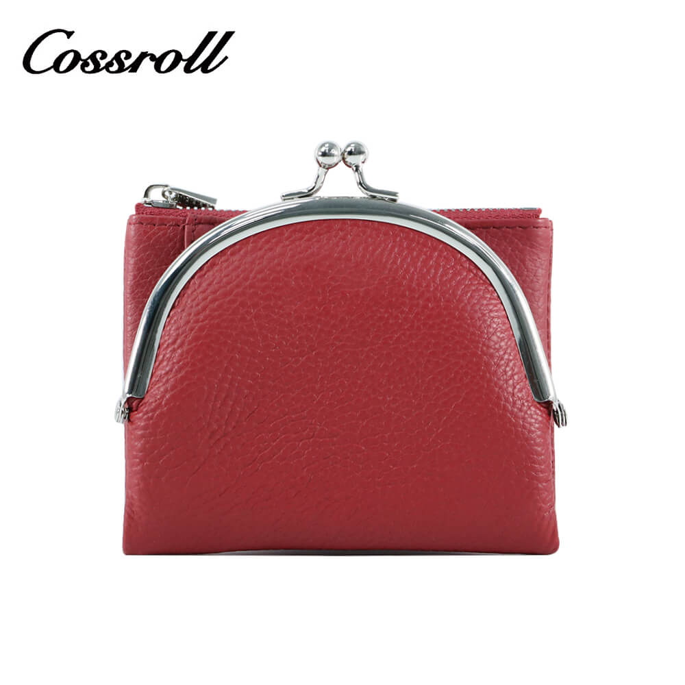 Cossroll Women Leather Coin Purse Short Wallets Wholesale Manufacturer