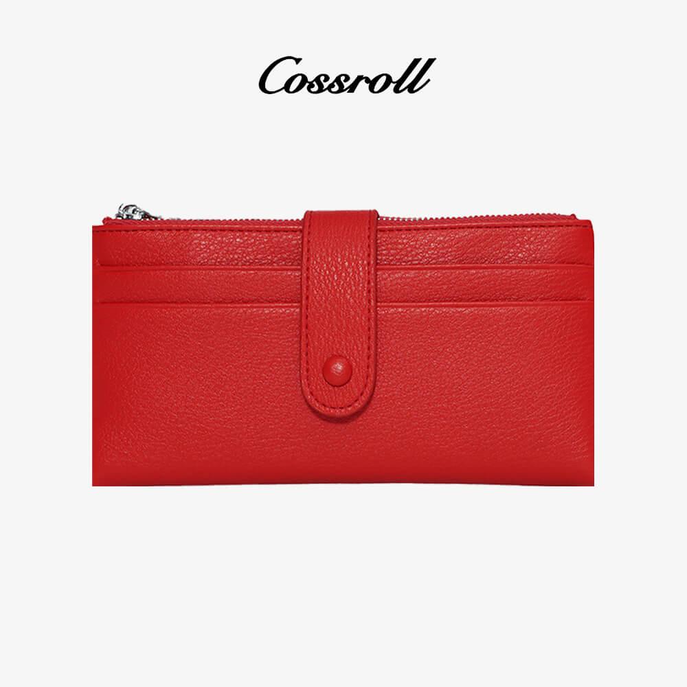 Women Leather Long Wallets With Card Slots - cossroll.leather