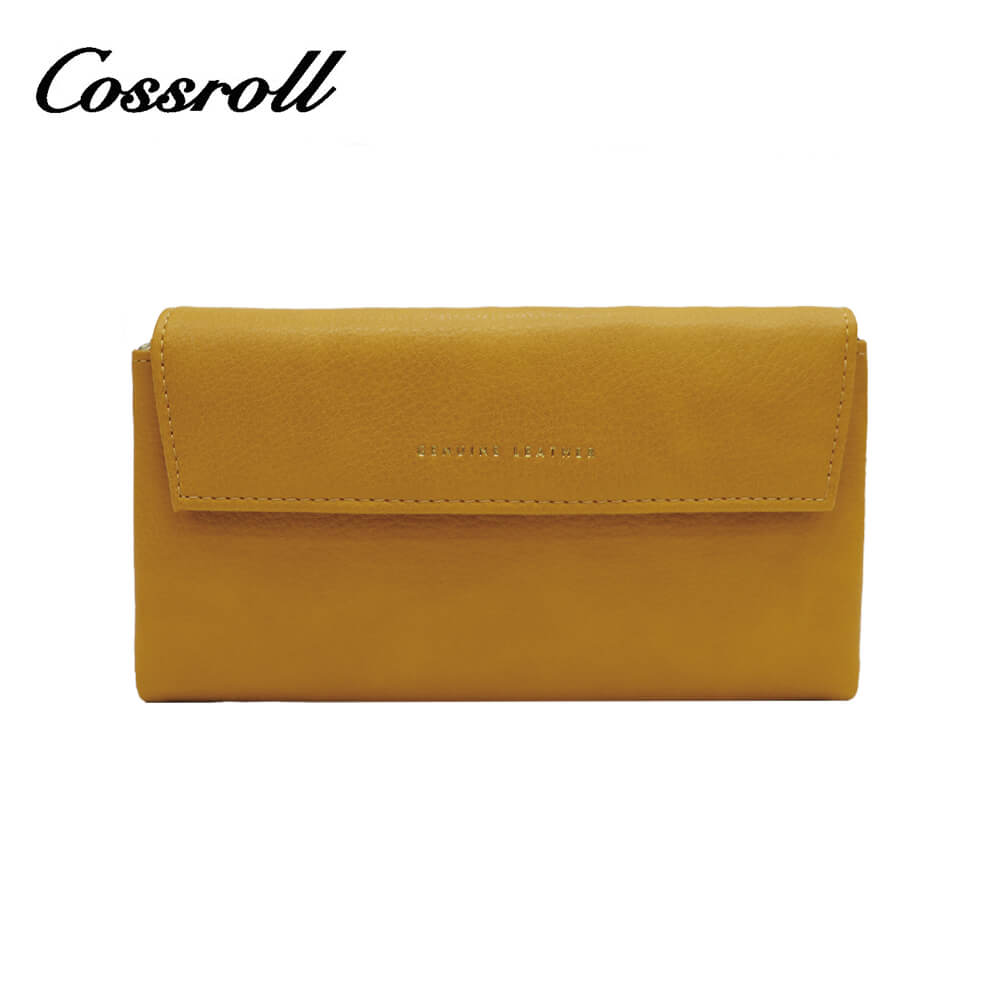 Women Cowhide Leather Custom Wallets Manufacturer