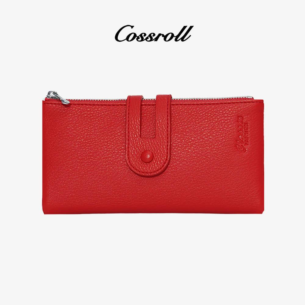 Women Zipper Leather Bifold Wallets For Wholesale - cossroll.leather