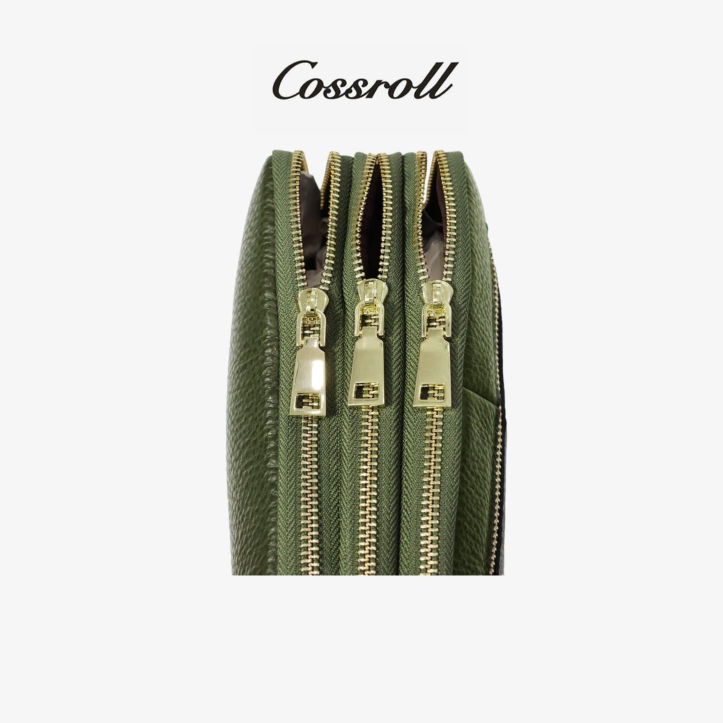 Leather Crossbody Bag Multi Compartment - cossroll.leather