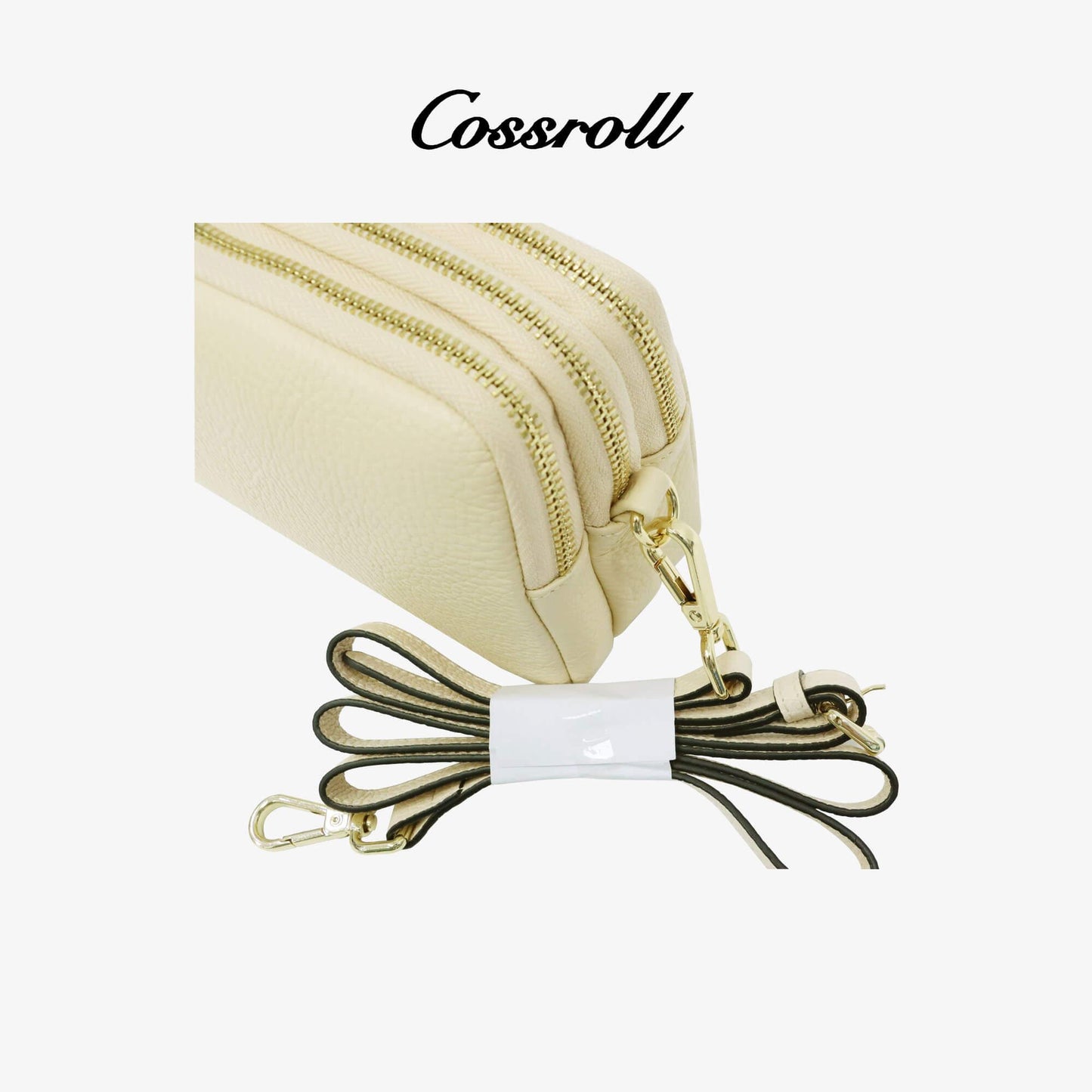 Women Leather Crossbody Bag Zipper Purse Wholesale - cossroll.leather