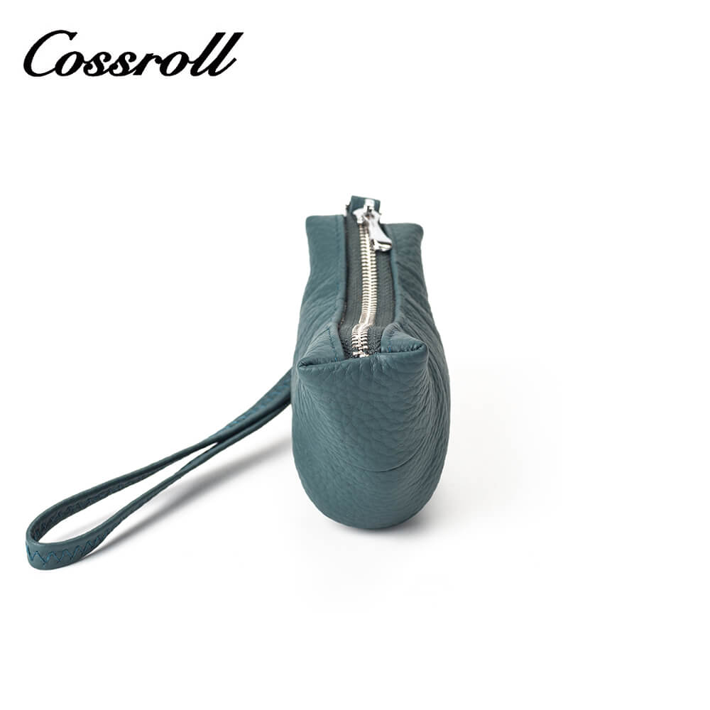 Croissant Leather Coin Purse Wristlet Manufacturer