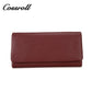 Women Trifold Cowhide Lychee Soft Leather Wallet Manufacturer