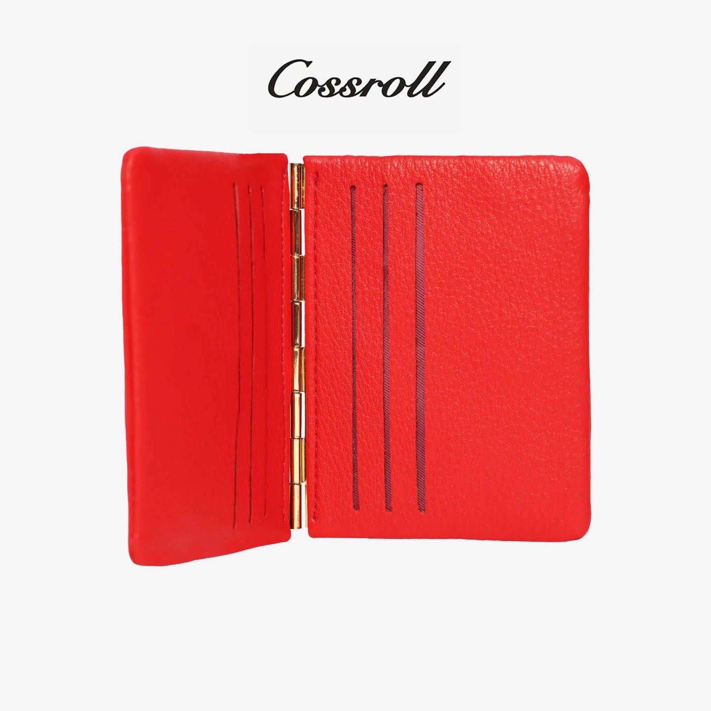 PU Leather Card Holder Logo Prints Customized - cossroll.leather