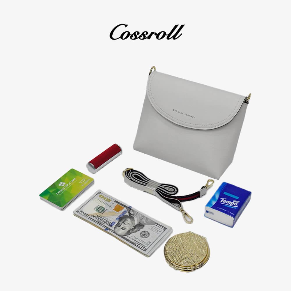 Minimalist Women Crossbody Leather Bag - cossroll.leather