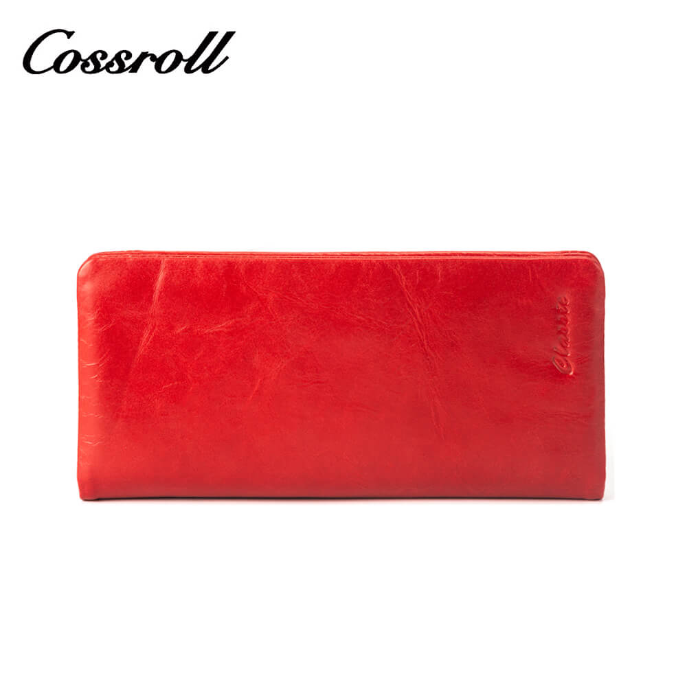 Cossroll Cowhide Waxed Leather Wallets Manufacturer