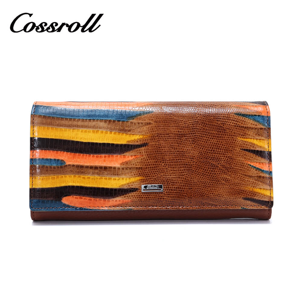 Cossroll Colorful Ladies Patent Leather Long Wallets Maker