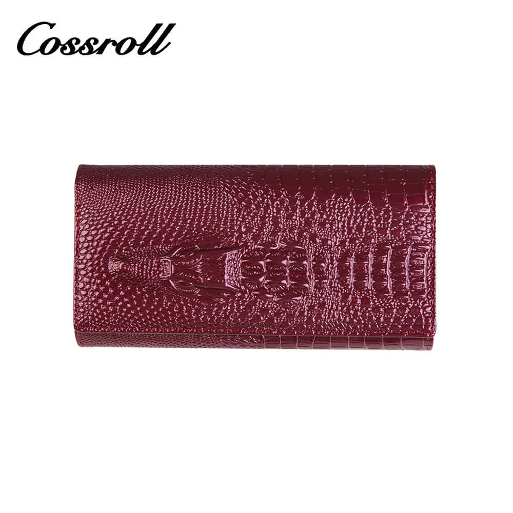 Cossroll Dragon Women Party Long Patent Leather Wallets Manufacturer