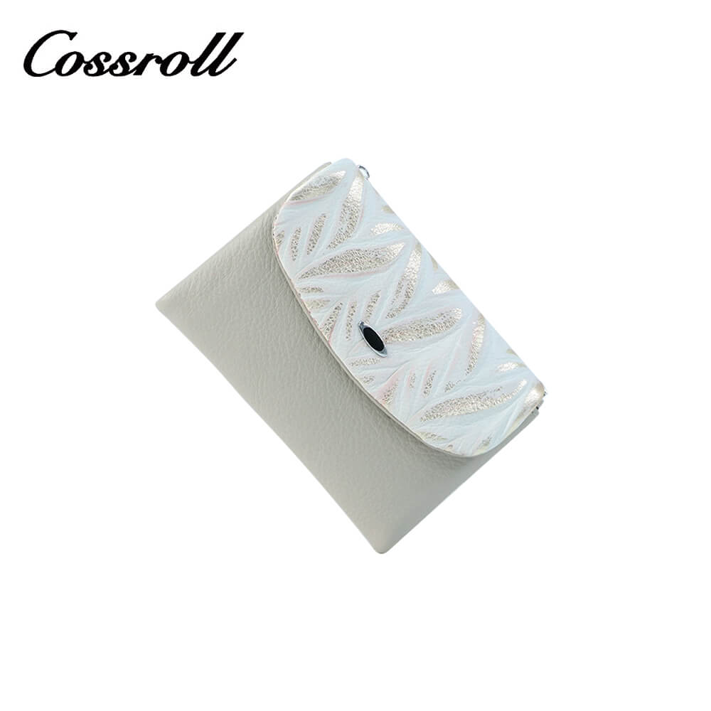 Cossroll Cowhide Leather Bifold Short Wallets Wholesale