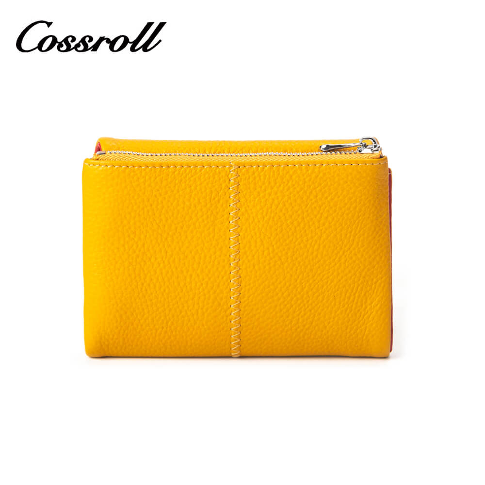 Envelope Womens Genuine Leather Short Wallet Manufacturer