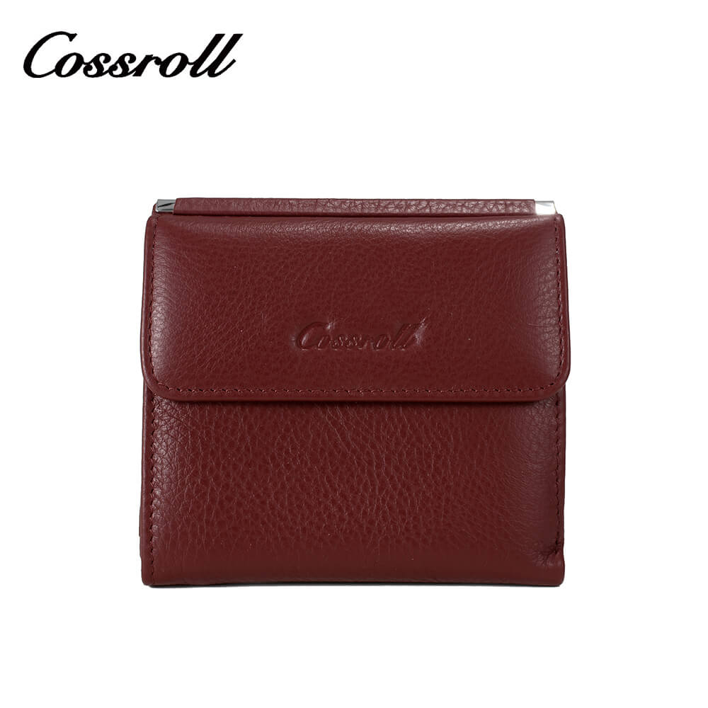 Small Coin Purse Cowhide Leather Wallet Manufacturer