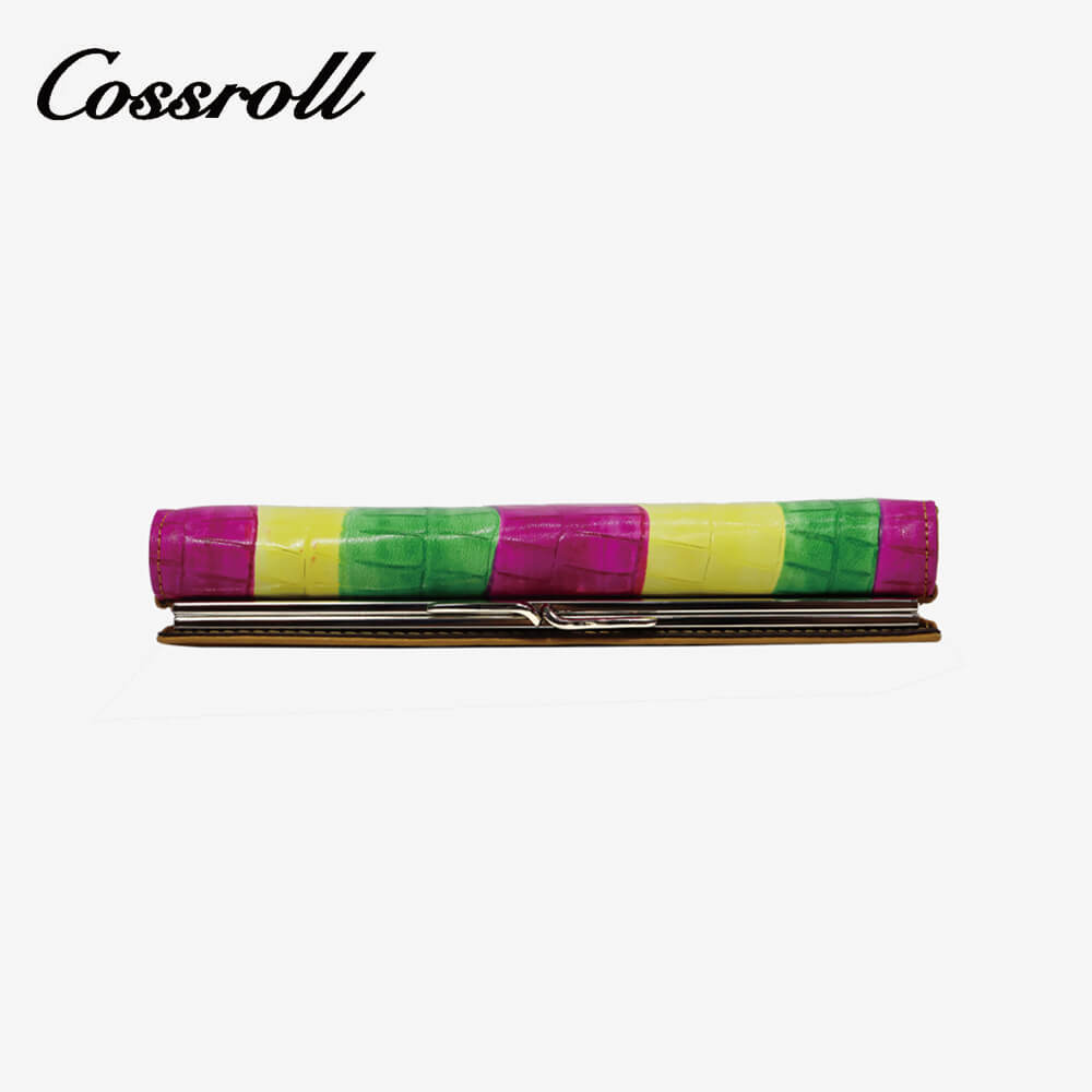 Women Long Leather Wallet Manufacturer Multicolor Clutch  