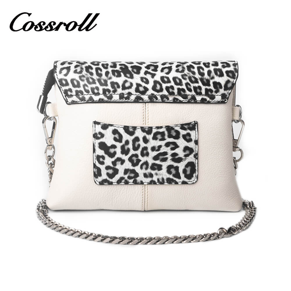 Cossroll Leopard Real Leather Crossbody Bag Manufacturer