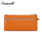 Cossroll Wristlet Clutch Lychee Cowhide Leather Wallets Manufacturer
