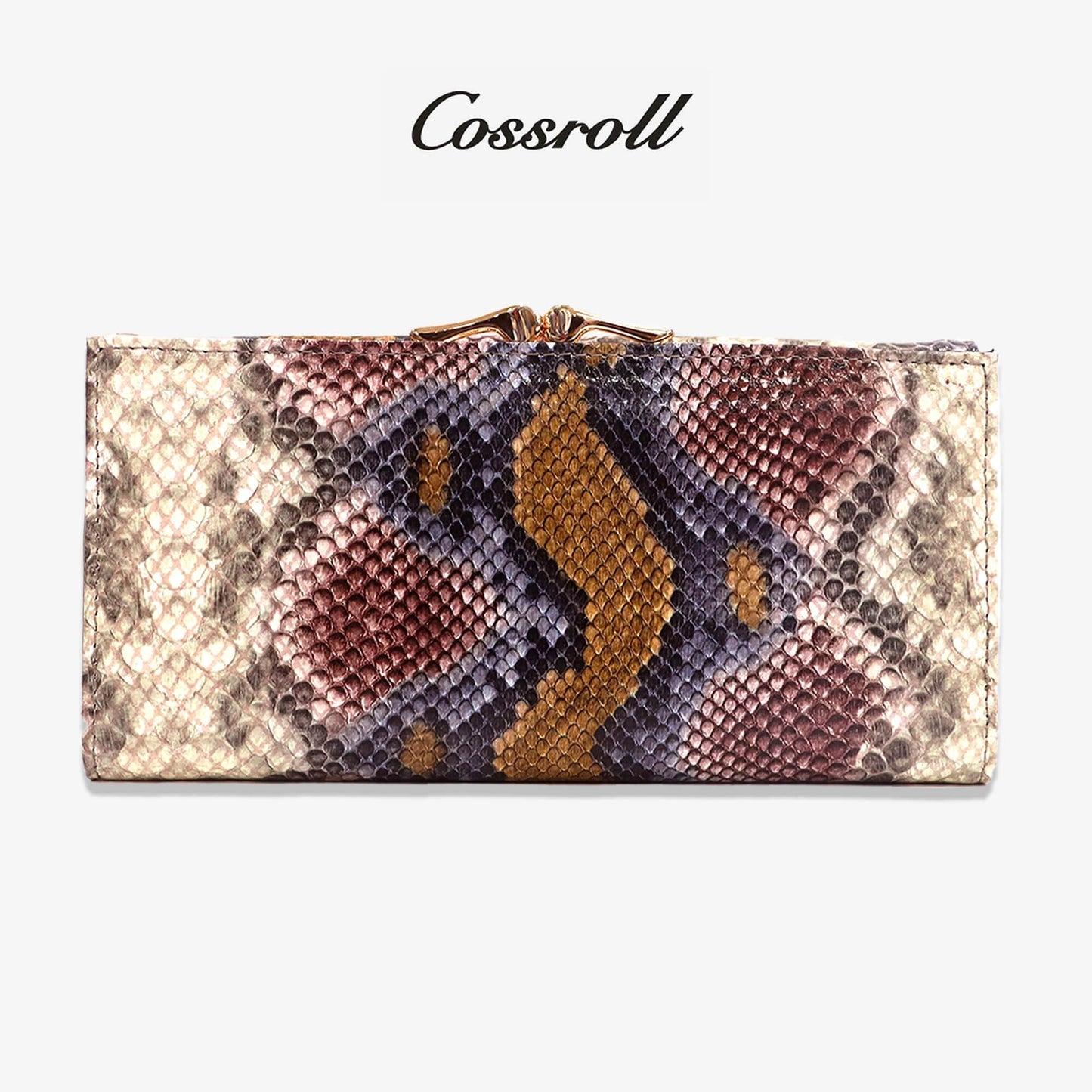 Python Women Leather Wallet Manufacturer Snake Pattern - cossroll.leather