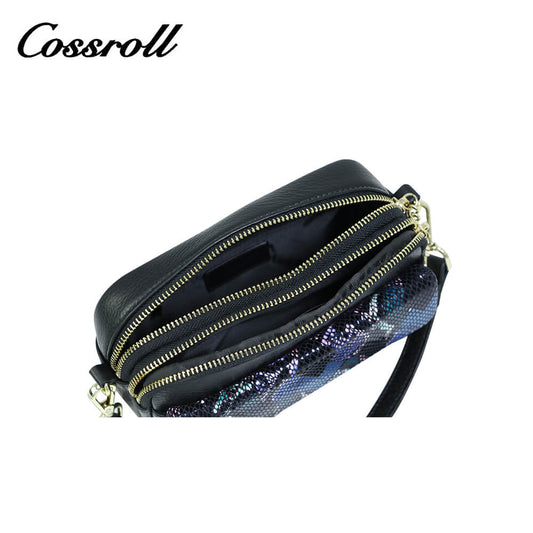Cossroll Zipper Crossbody Genuine Leather Bag Manufacturer