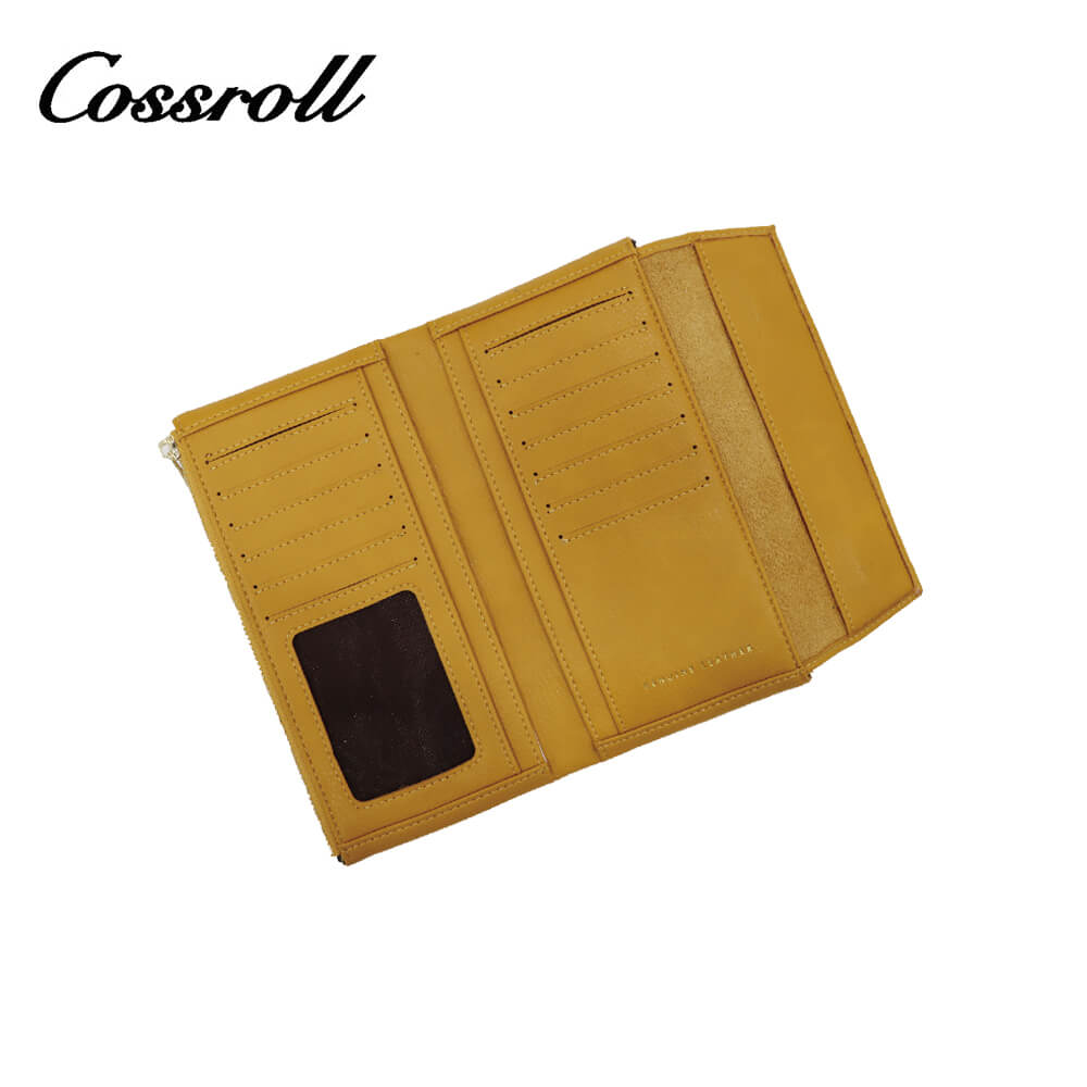 Women Cowhide Leather Custom Wallets Manufacturer