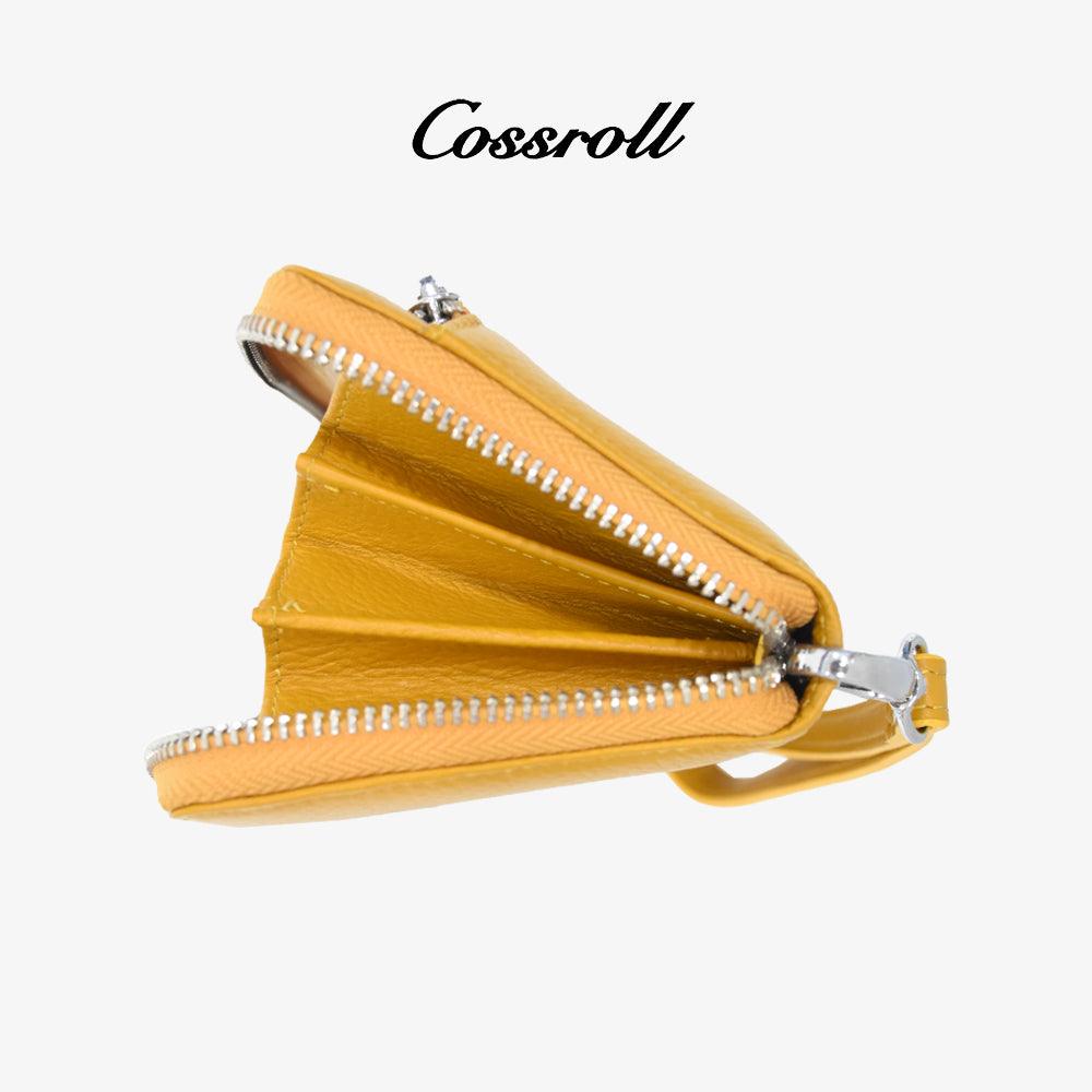 Zipper Leather Wallets Wholesale Customize Colors and Logo - cossroll.leather